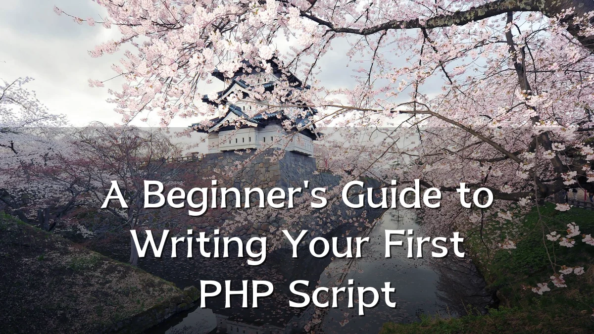 A Beginner's Guide to Writing Your First PHP Script