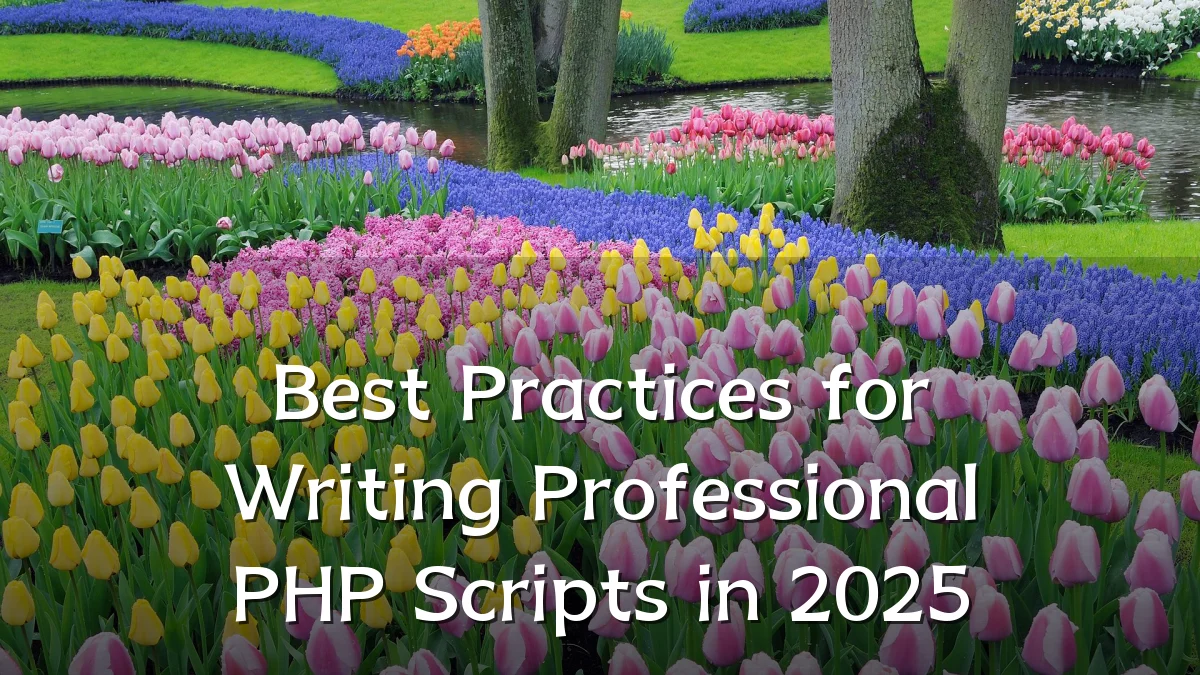 Best Practices for Writing Professional PHP Scripts in 2025
