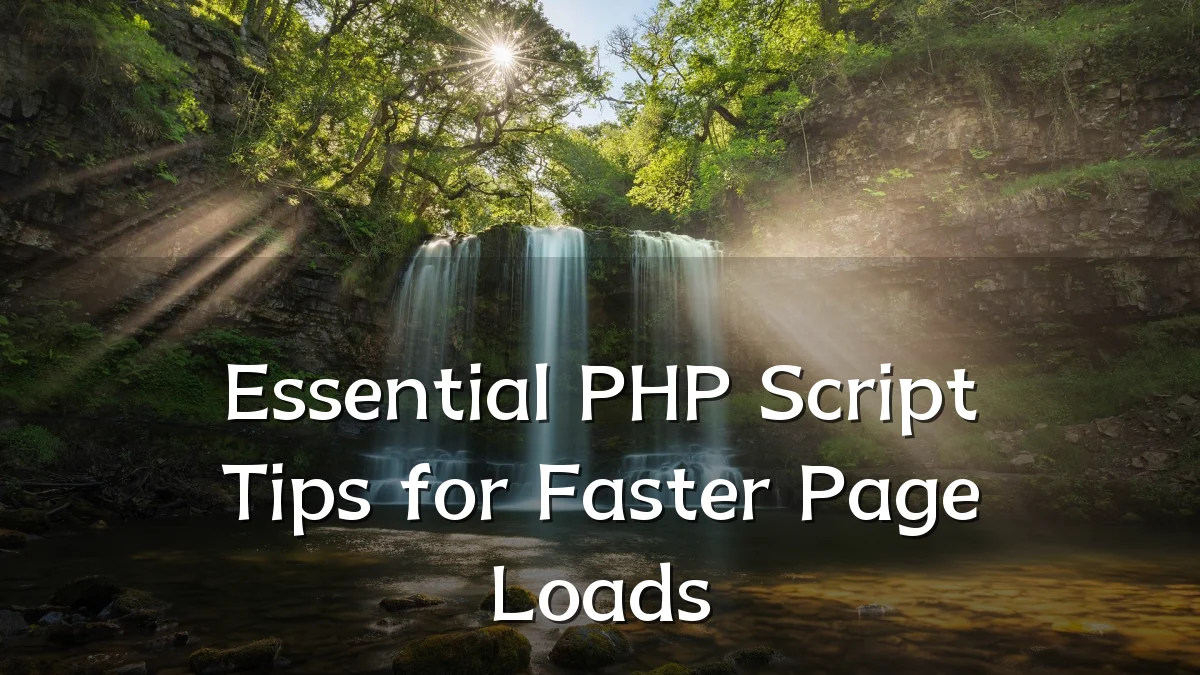 Essential PHP Script Tips for Faster Page Loads