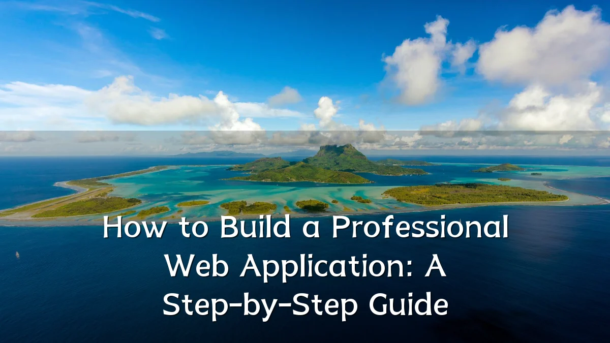 How to Build a Professional Web Application: A Step-by-Step Guide