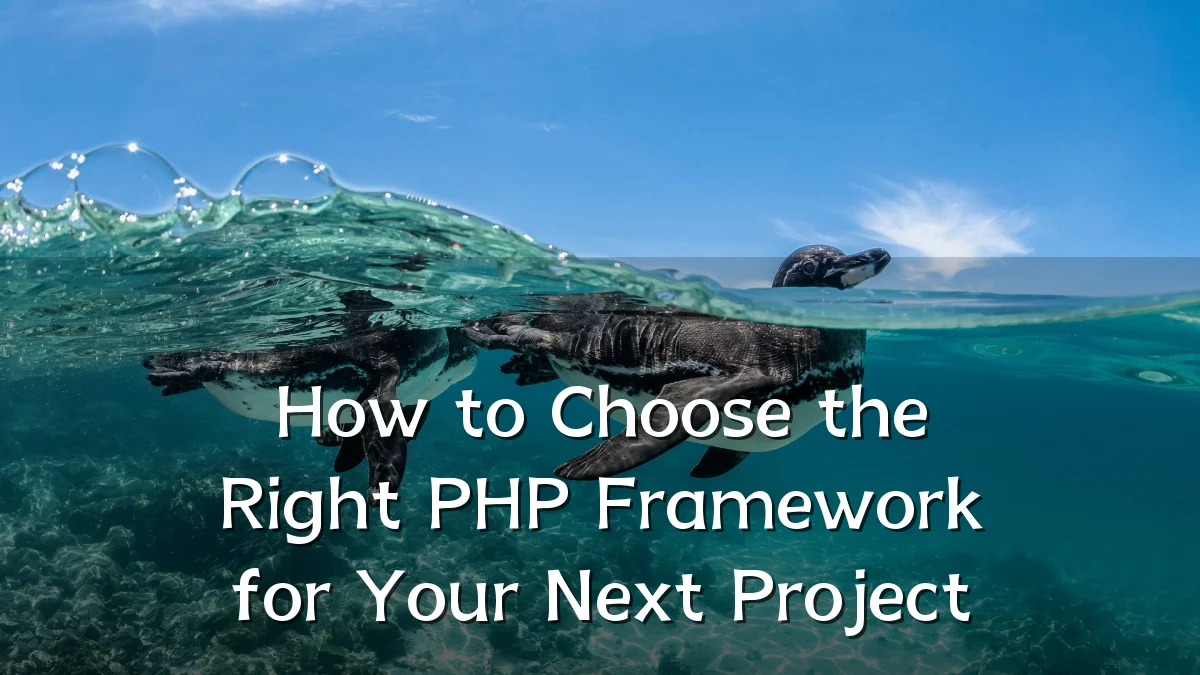 How to Choose the Right PHP Framework for Your Next Project