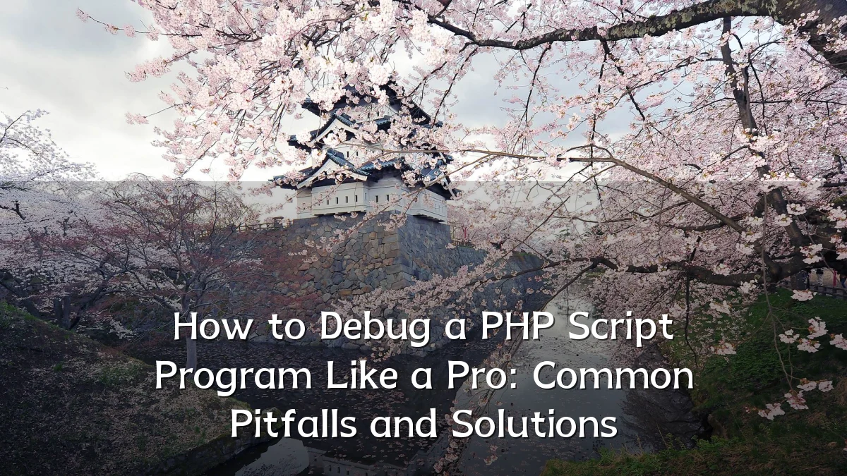 How to Debug a PHP Script Program Like a Pro: Common Pitfalls and Solutions