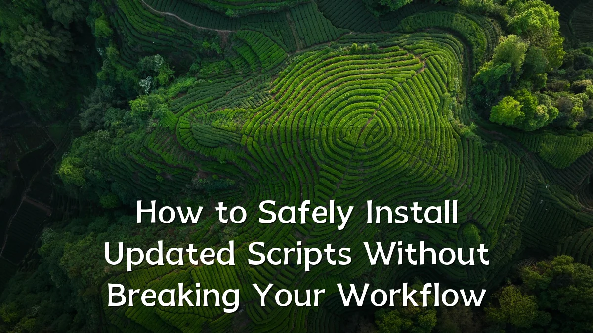 How to Safely Install Updated Scripts Without Breaking Your Workflow