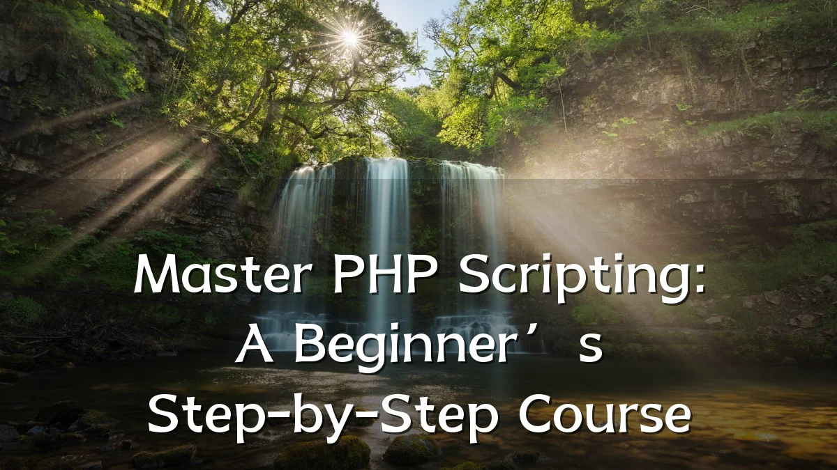 Master PHP Scripting: A Beginner’s Step-by-Step Course