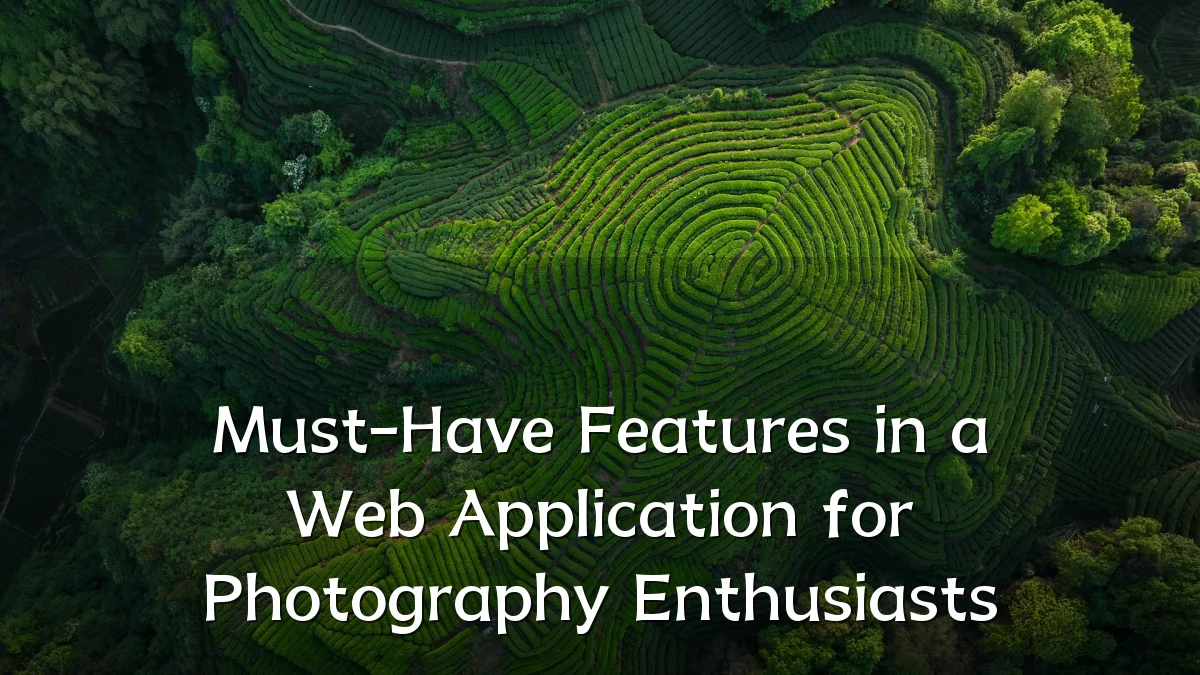 Must-Have Features in a Web Application for Photography Enthusiasts