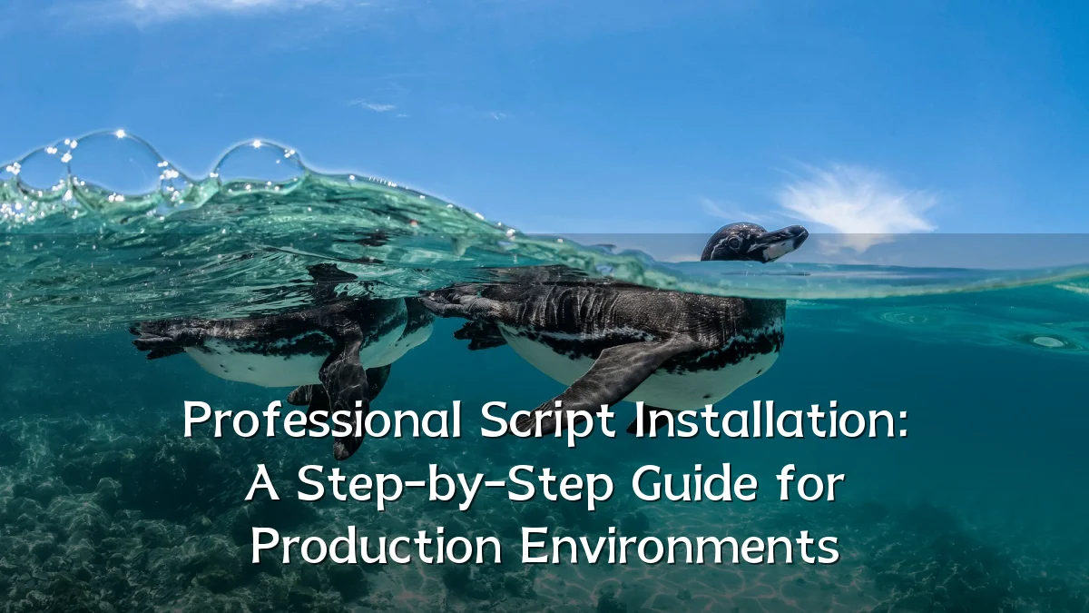 Professional Script Installation: A Step-by-Step Guide for Production Environments