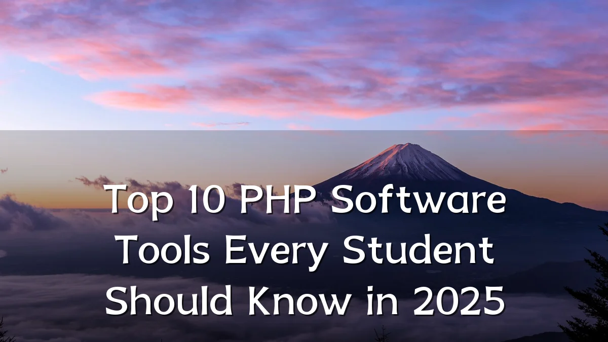 Top 10 PHP Software Tools Every Student Should Know in 2025