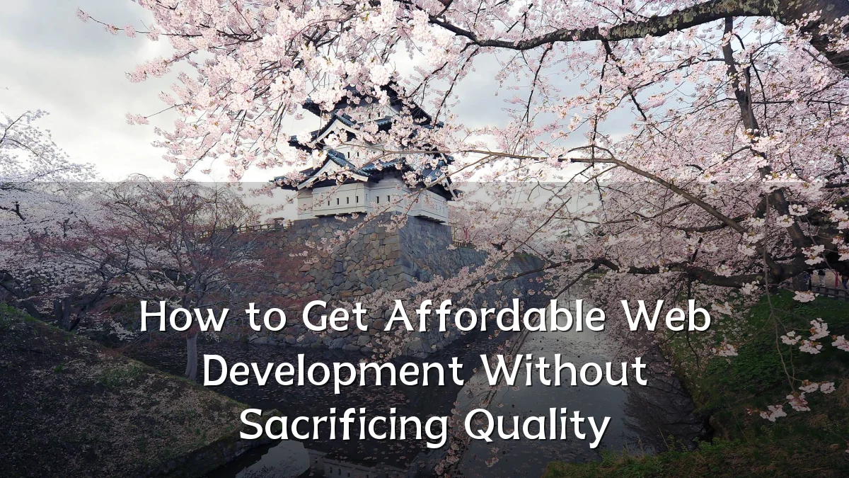 How to Get Affordable Web Development Without Sacrificing Quality