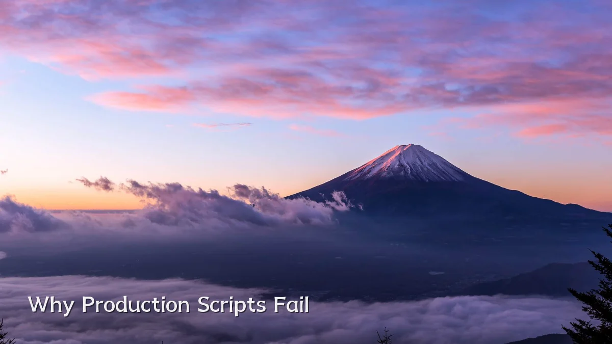 Why Production Scripts Fail