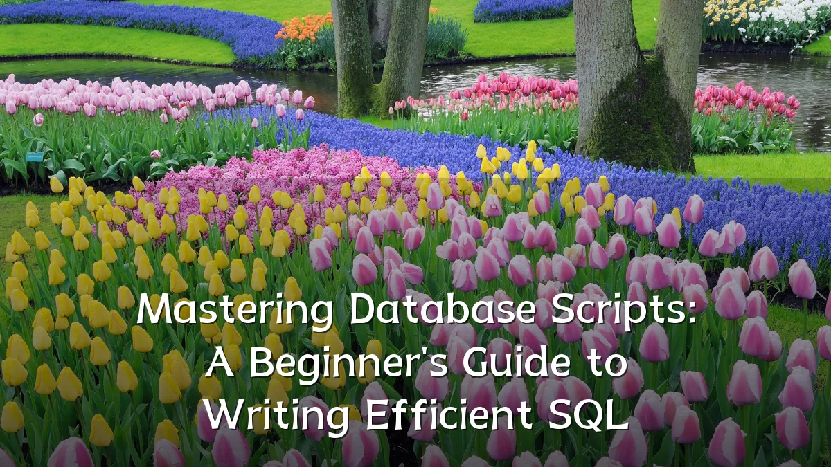 Mastering Database Scripts: A Beginner's Guide to Writing Efficient SQL