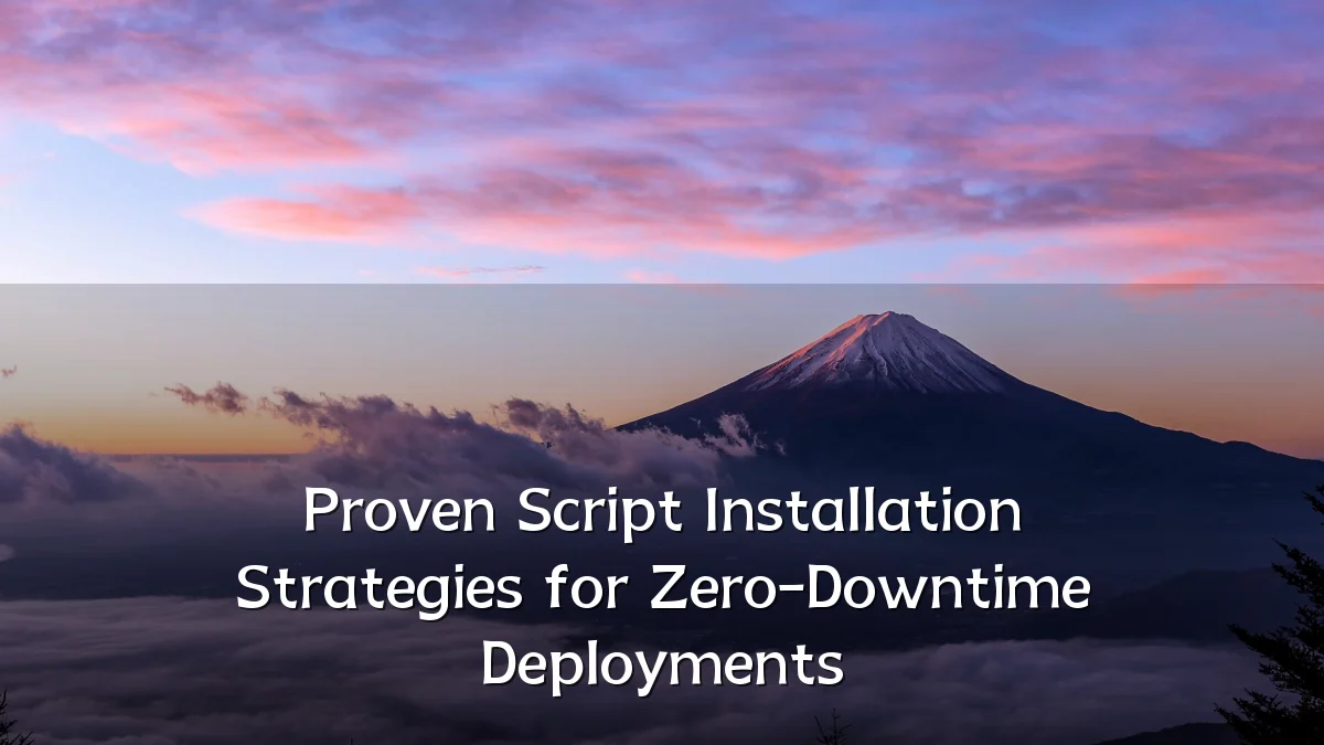Proven Script Installation Strategies for Zero-Downtime Deployments